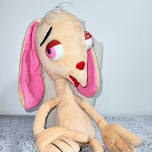 2 FOR $15 BUNDLE Vintage Ren 15 inch tall stuffed animal Ren and Stimpy with tag
